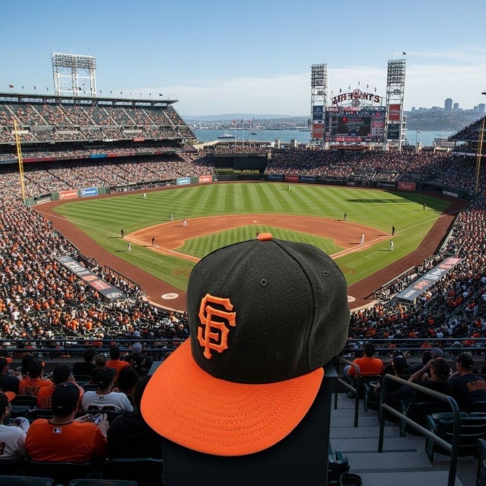 San Francisco SF Giants New Era Cool Base Hat Cap MLB 59Fifty Fitted SZ 7 3/4